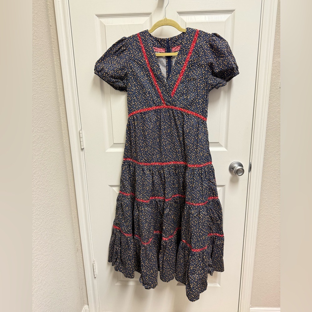 Afternoon Anthropologie Floral Midi Dress